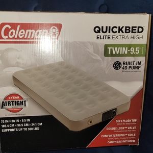 Coleman "NEW" Twin Airbed Extra High Elite, Plush Top w built in 4D Pump